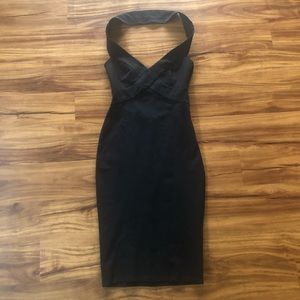 Lulus Black Dress Bodycon Small